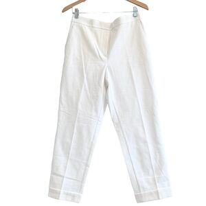🌈 6/$60 Ann Taylor Medium Weight White Curvy Fit Pockets Pants Stretchy Size 8